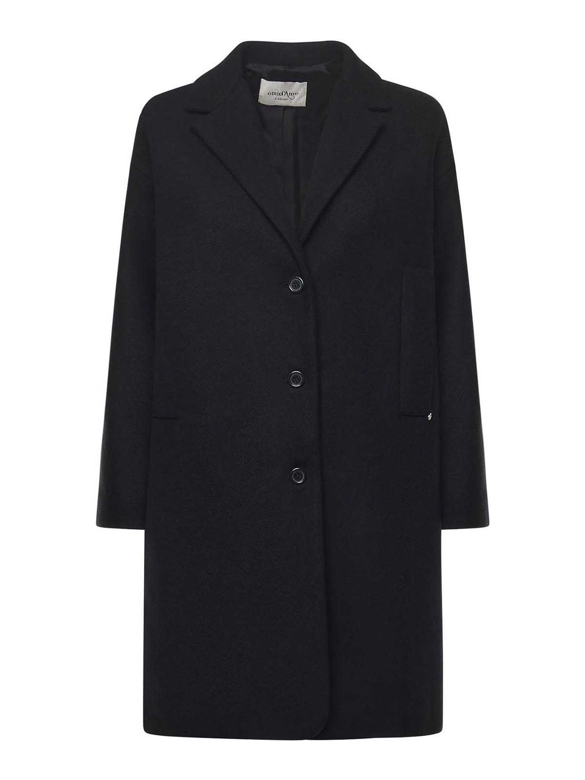 Wool Blend Midi Coat