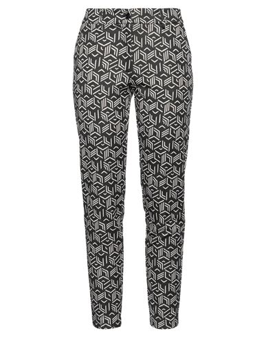 Woman Pants Black Size 12 Polyester, Viscose, Elastane