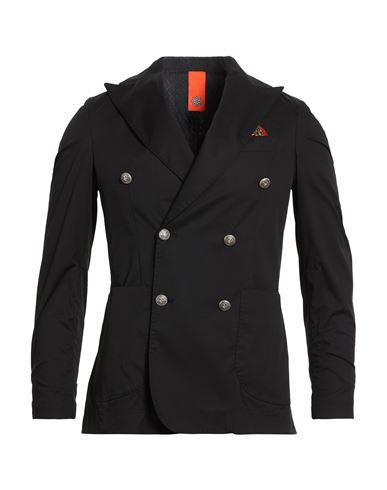 Man Blazer Black Size 36 Cotton, Polyamide, Elastane