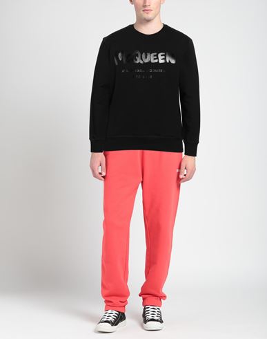 Man Sweatshirt Black Size L Cotton, Elastane