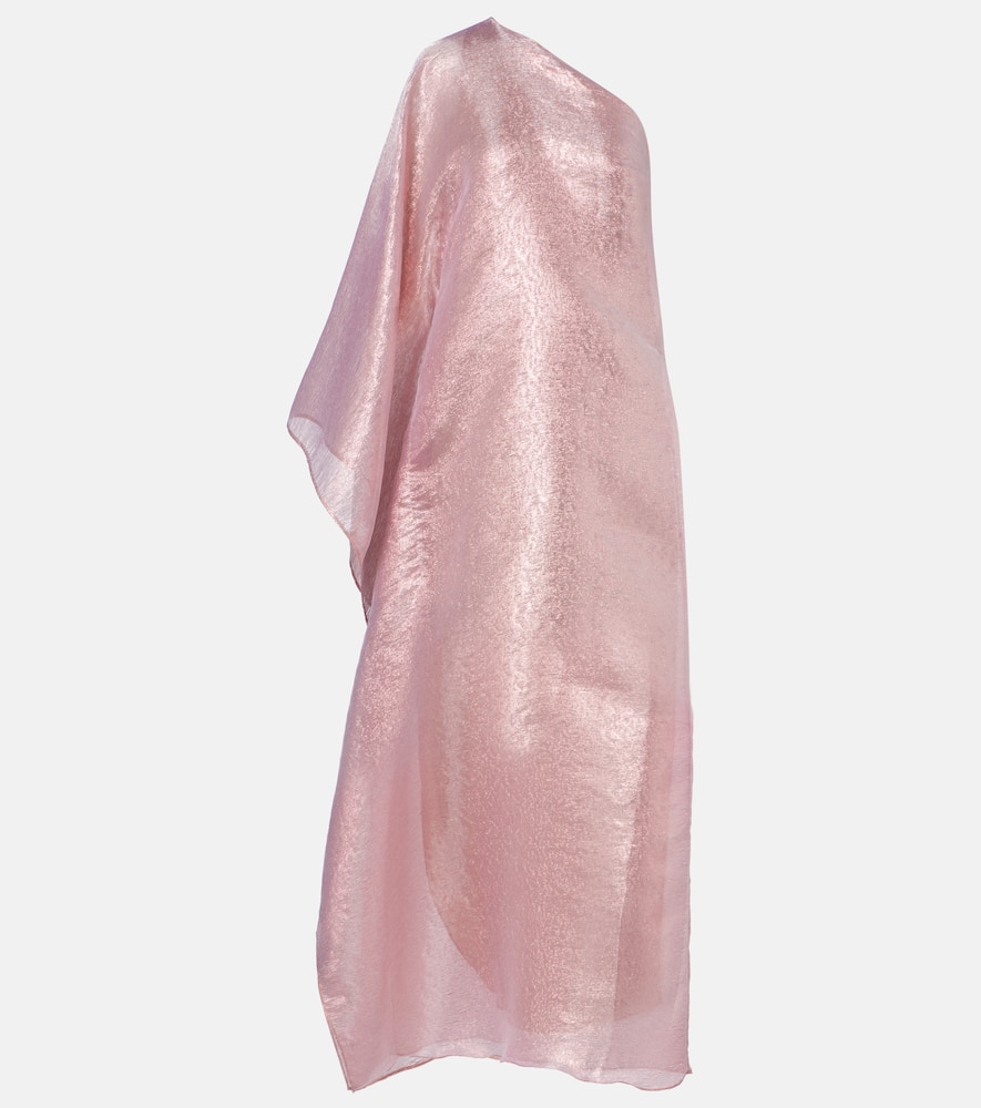 Betsy one-shoulder fil coupé gown