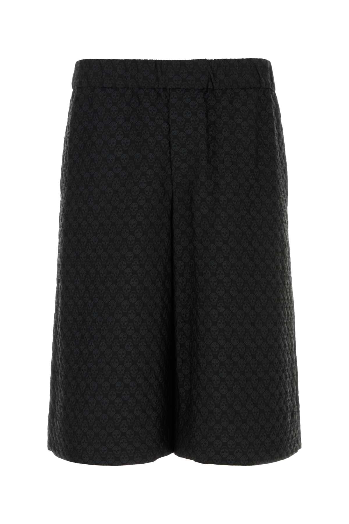 Pyjama Bermuda Shorts — Black