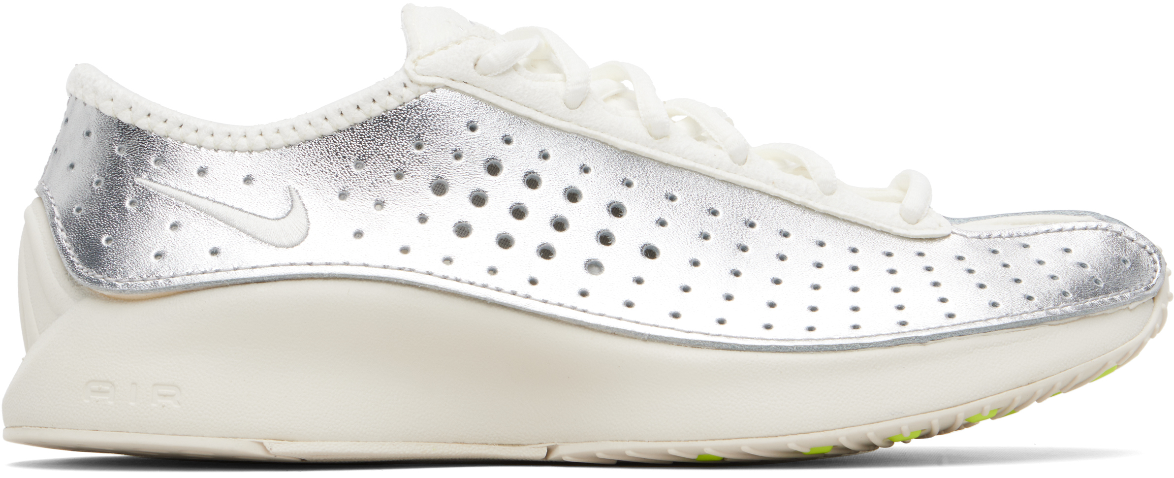 Silver & Off-White Air Superfly Sneakers