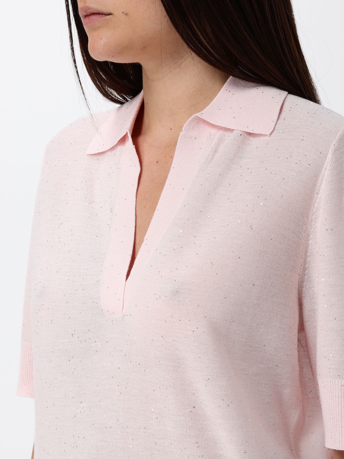 Polo Shirt Woman color Beige