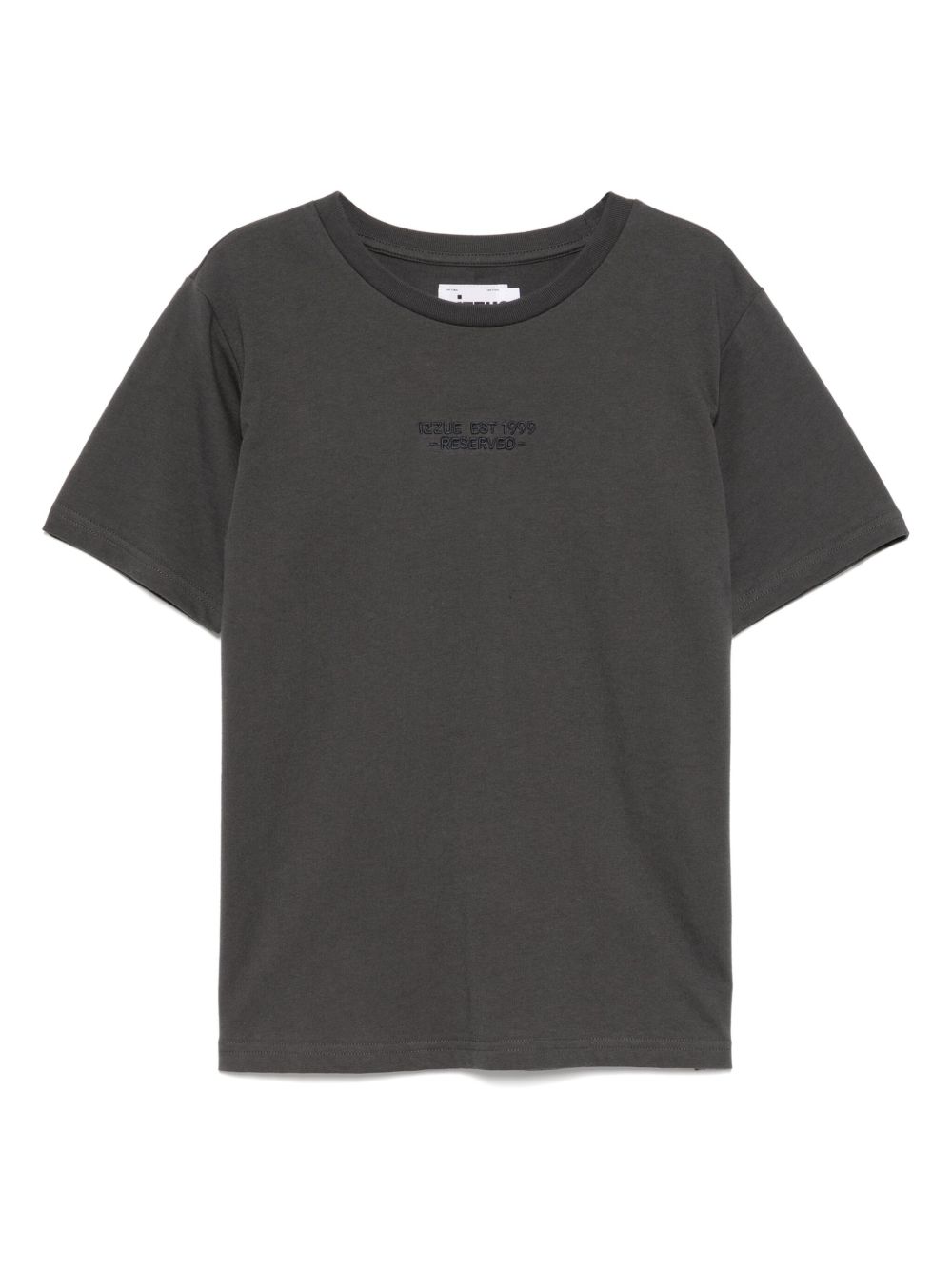 Logo-embroidered T-shirt - Grey
