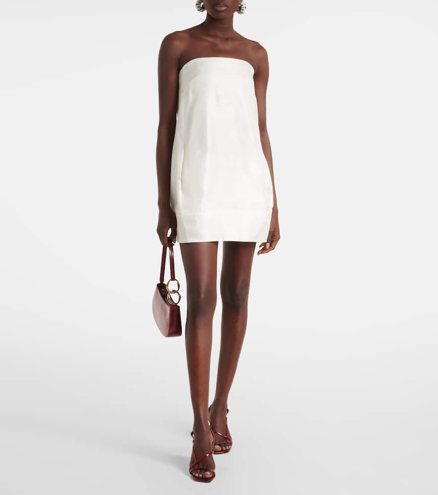 Lidia silk satin minidress