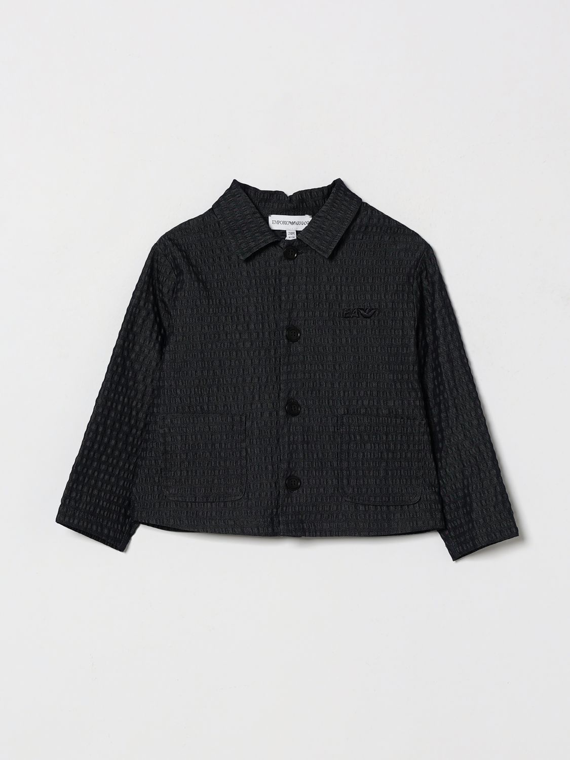 Coat Kids color Blue