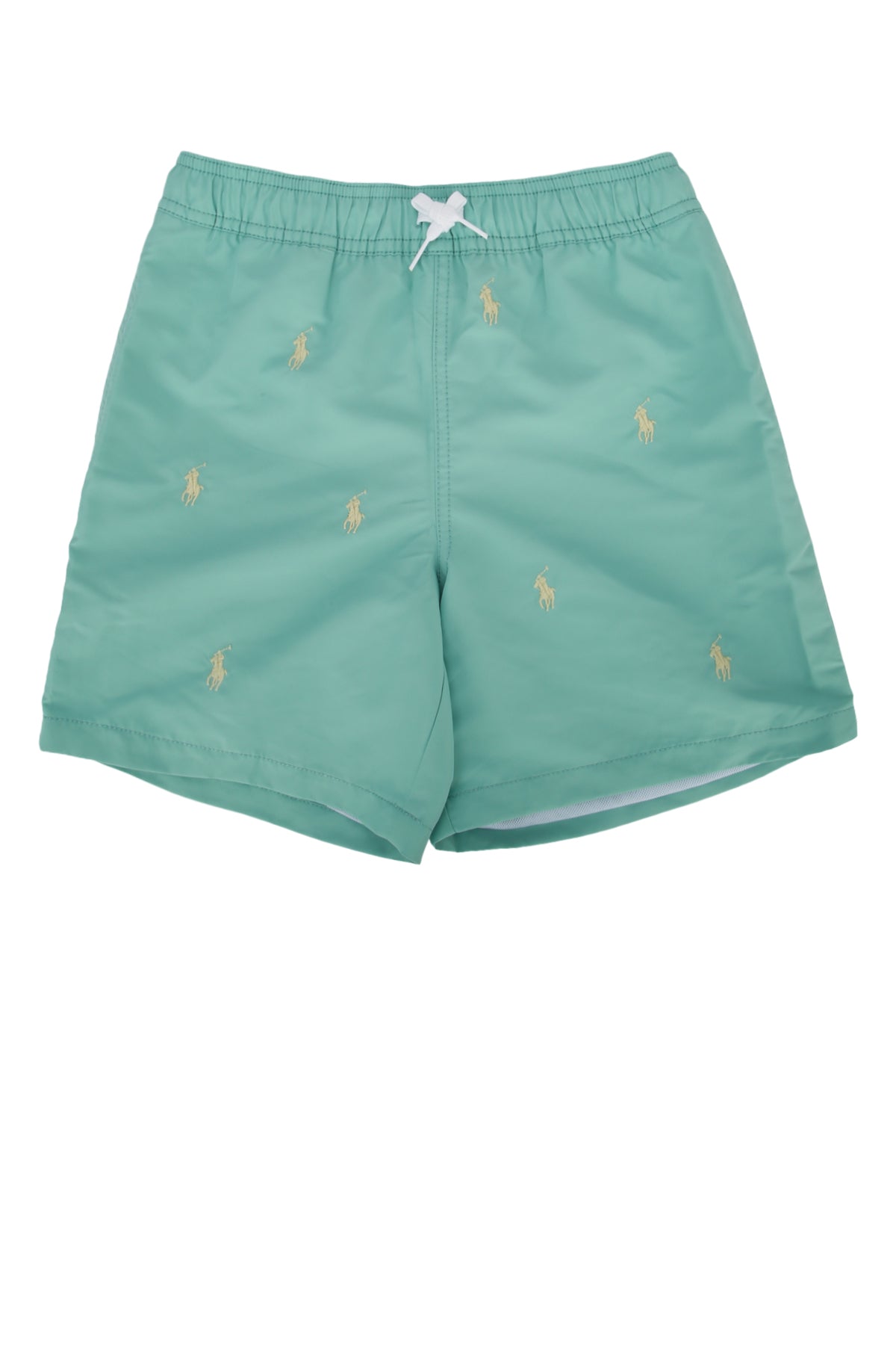 Pony-Embroidered Bermuda Shorts — Green