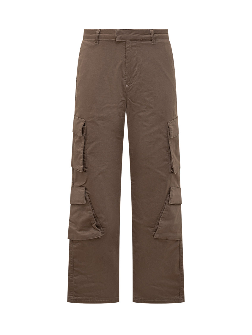 Brown Straight Cargos Pants