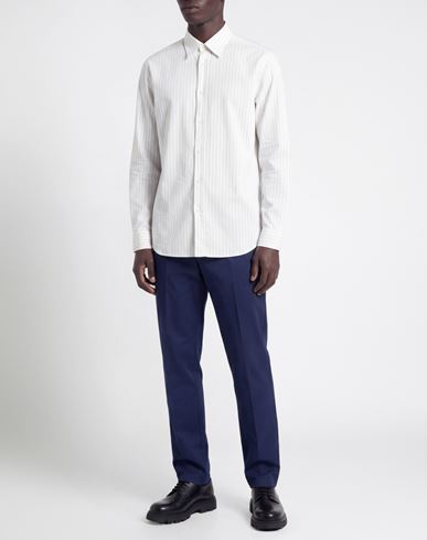 Man Shirt White Size 16 Modal, Polyamide, Polyester