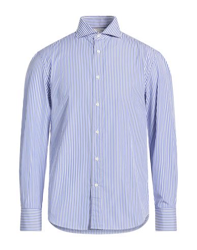 Man Shirt Azure Size M Cotton