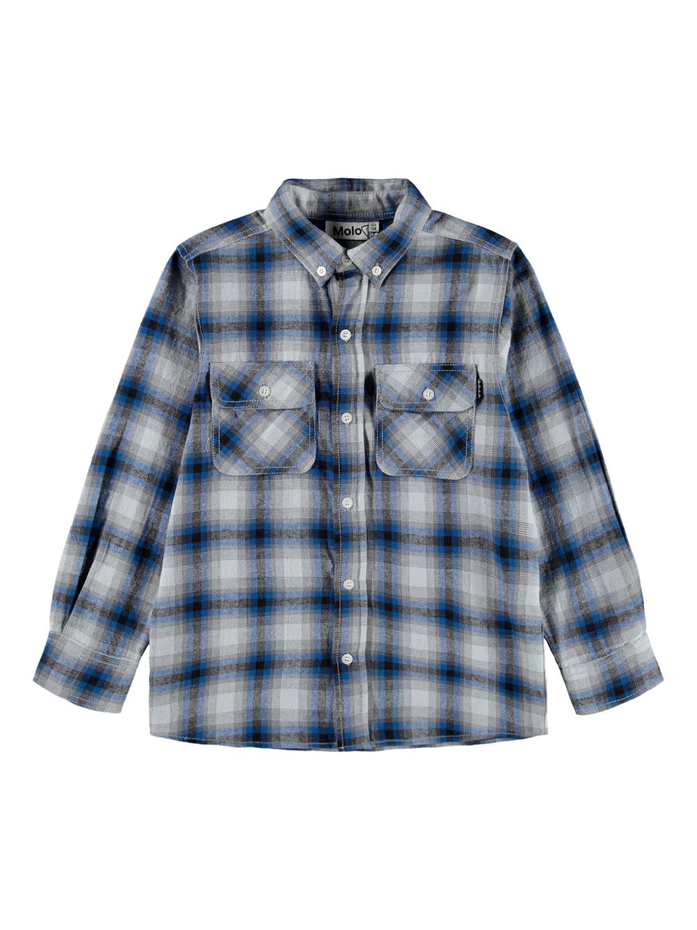 Checked button-up shirt - Blue
