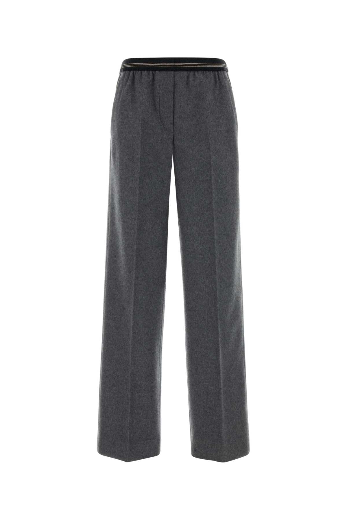Virgin Wool & Cashmere Trousers — Gray