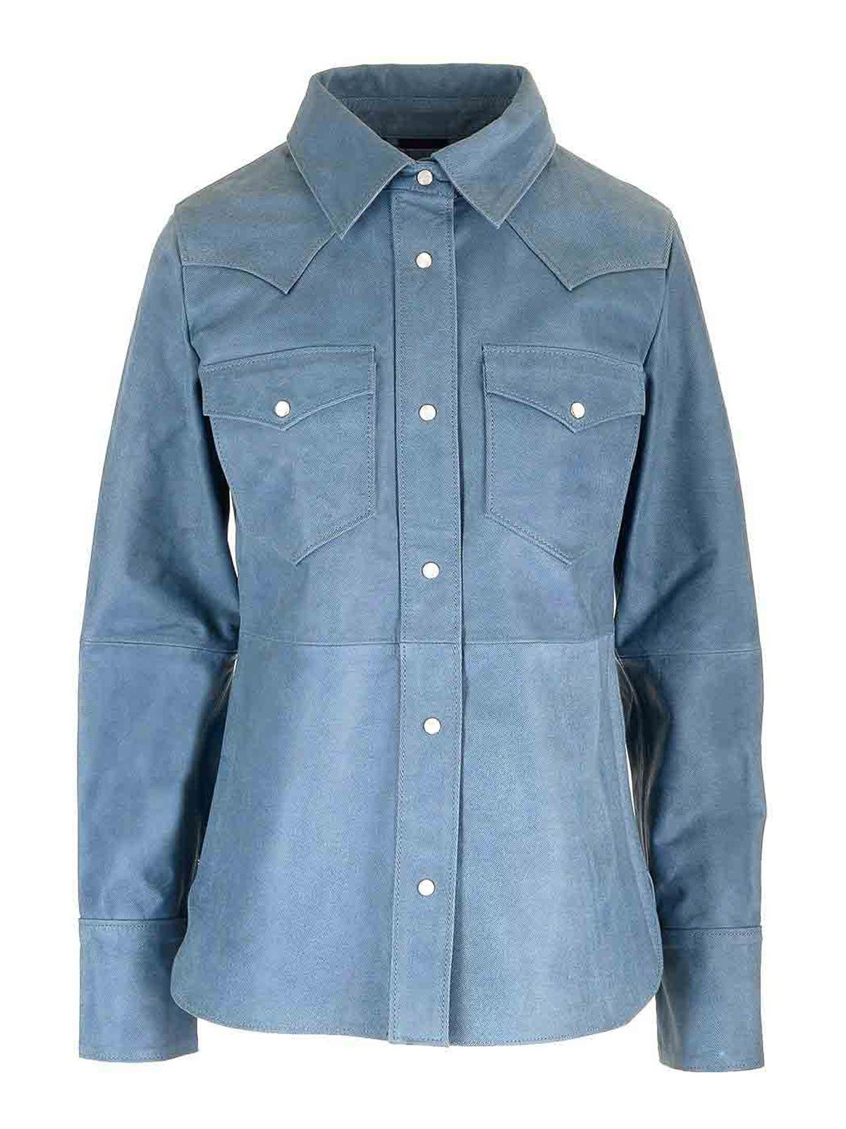 Western Style Leather Shirt