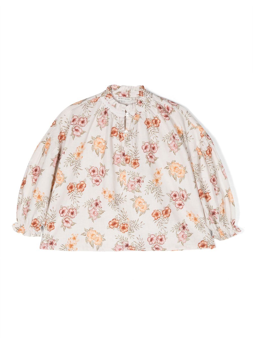Floral-print blouse - Neutrals