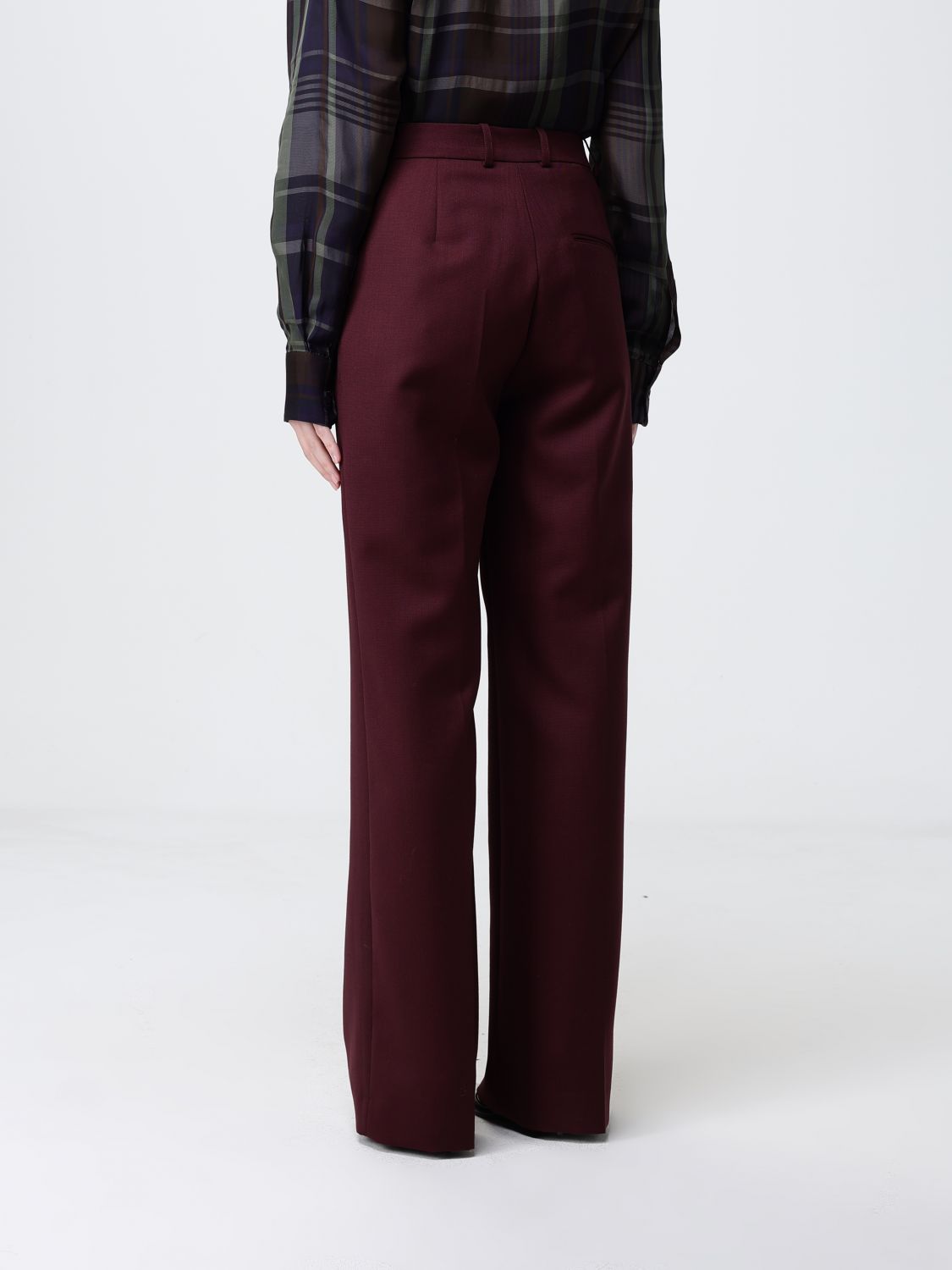 Pants Woman color Burgundy