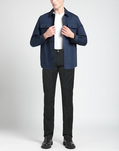 Man Pants Midnight blue Size 36 Cotton, Polyester, Elastane