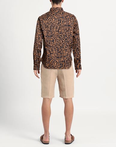 Man Shirt Camel Size 15 ½ Cotton, Elastane
