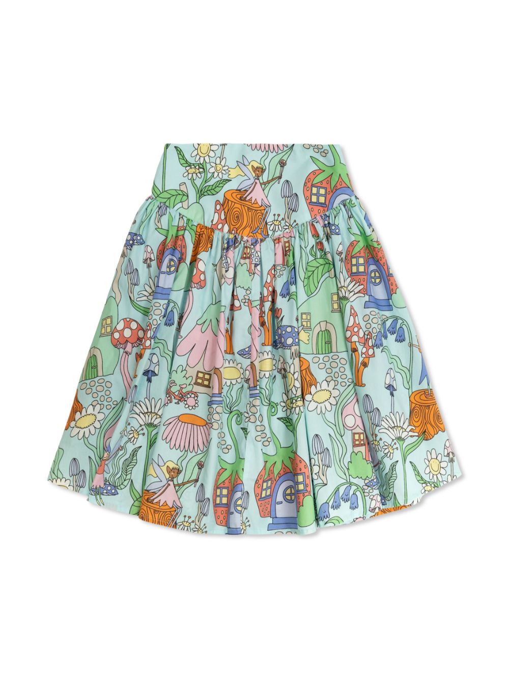 Graphic print skirt - Green