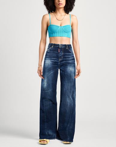 Woman Jeans Blue Size 00 Cotton, Elastane