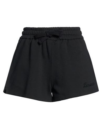 Woman Shorts & Bermuda Shorts Black Size M Cotton
