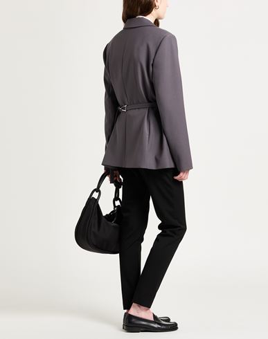 Woman Blazer Grey Size 10 Polyester, Viscose, Elastane