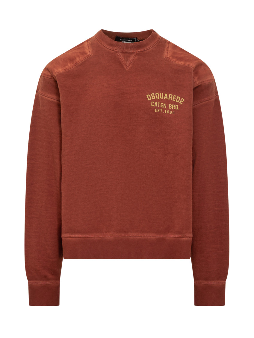 Red Crew Neck Sweatshirt