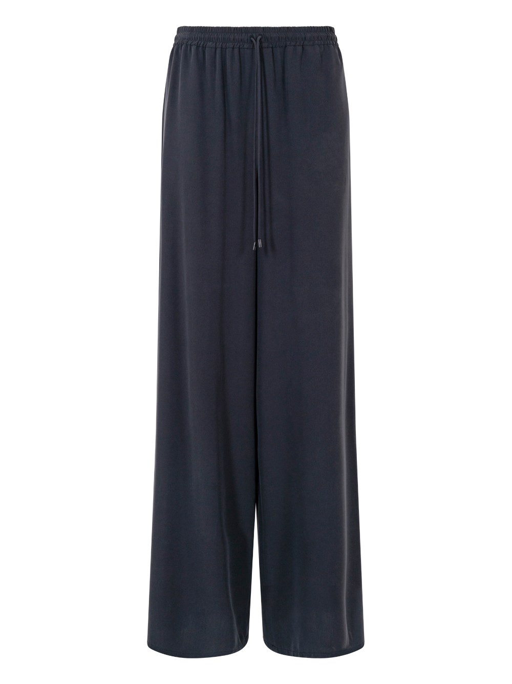 Wide-Fit Washed Silk Trousers