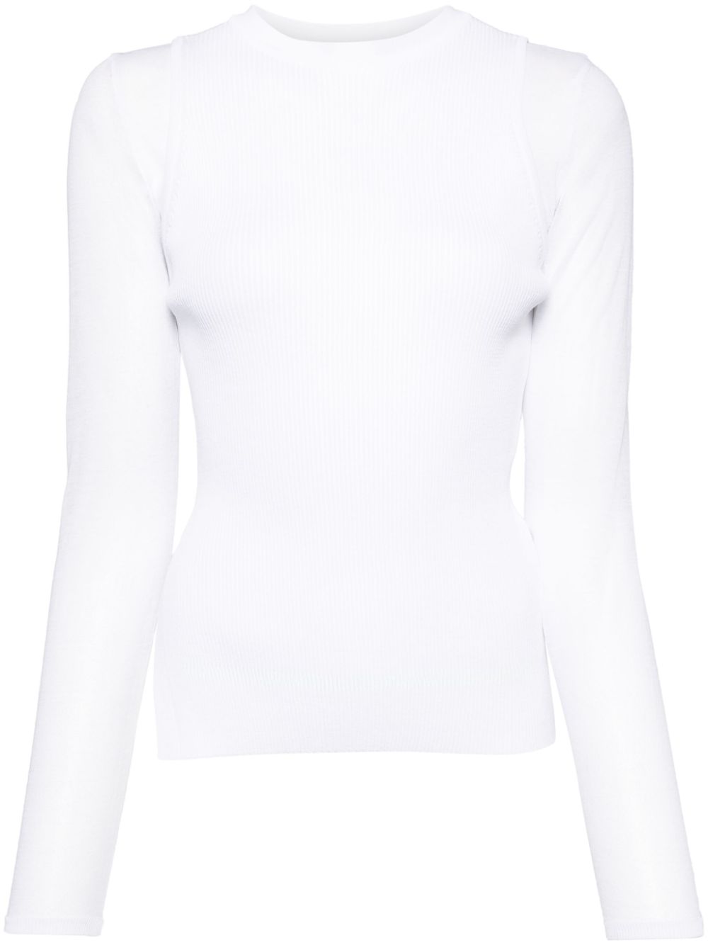 See-through top - White