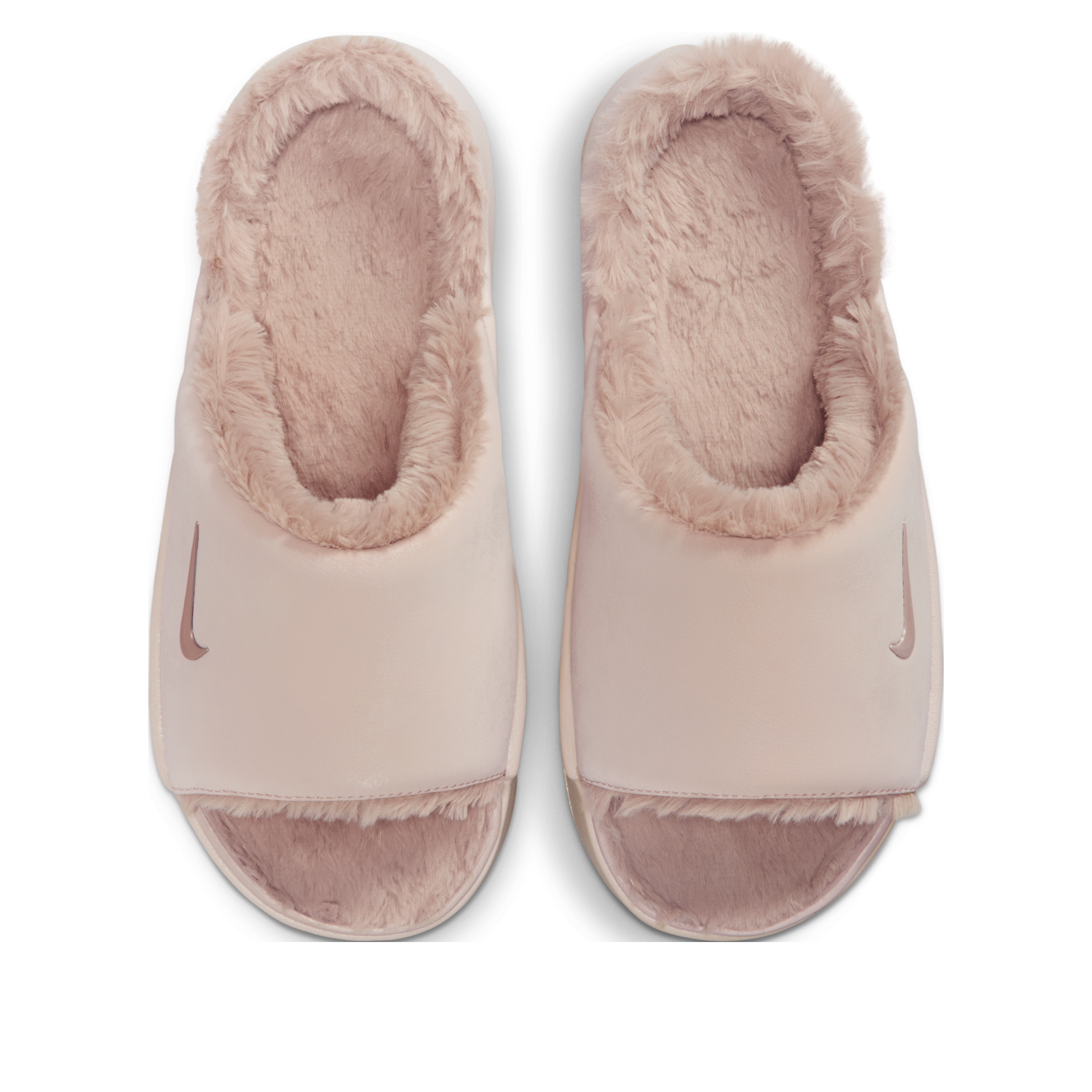 (WMNS) Calm Elevation Fur Slides 'Slit Red Malt'