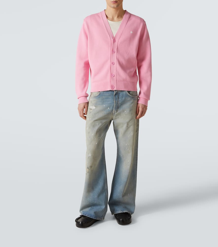 Acne Studios 2021M mid-rise printed wide-leg jeans