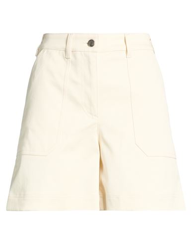 Woman Shorts & Bermuda Shorts Beige Size 4 Cotton, Elastane