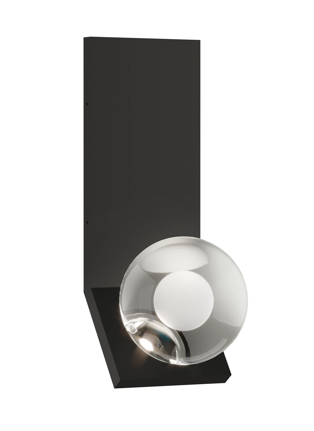 Nightshade Black LED Wall Sconce from the Mina Collection