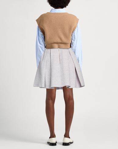 Elisabetta Franchi Woman Mini skirt Lilac Size 4 Cotton, Polyamide, Viscose, Polyester, Acrylic