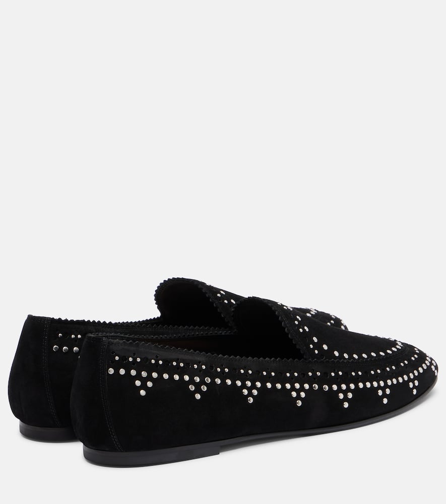 Skye embellished suede loafers