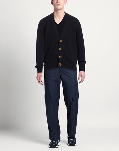 Man Cardigan Navy Size 40 Cashmere