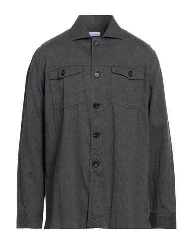 Man Shirt Charcoal Size L Cotton