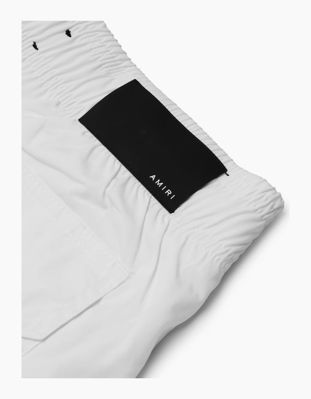 AMIRI MA DRIP SWIM SHORTS WHITE