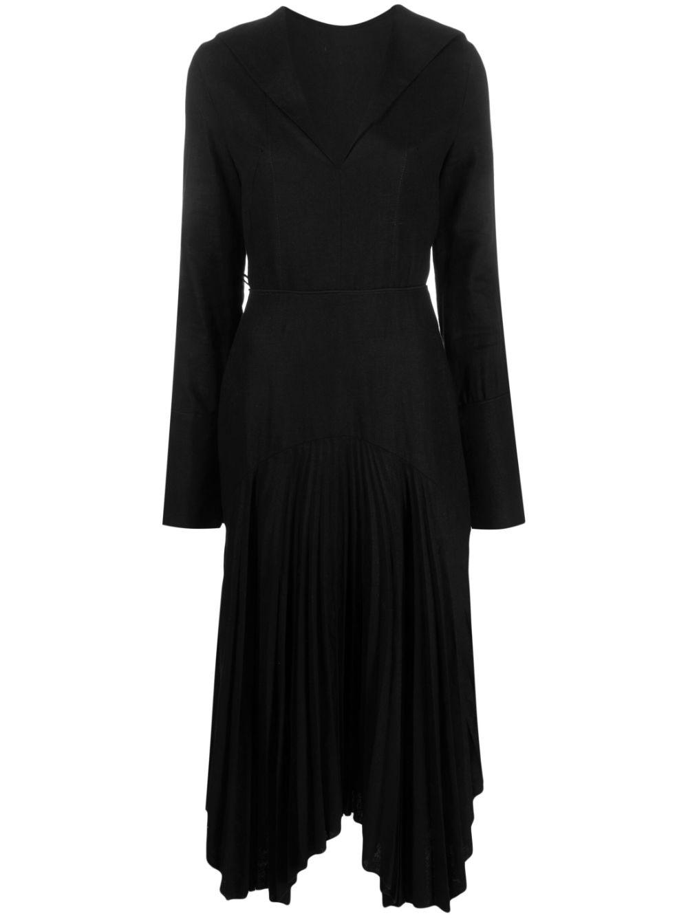 Pleated maxi dress - Black
