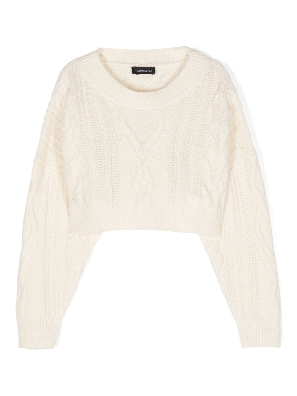 Cable-knit jumper - Neutrals