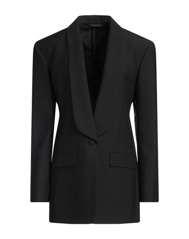 Givenchy Woman Blazer Black Size 6 Wool, Polyester, Elastane, Viscose, Polyamide