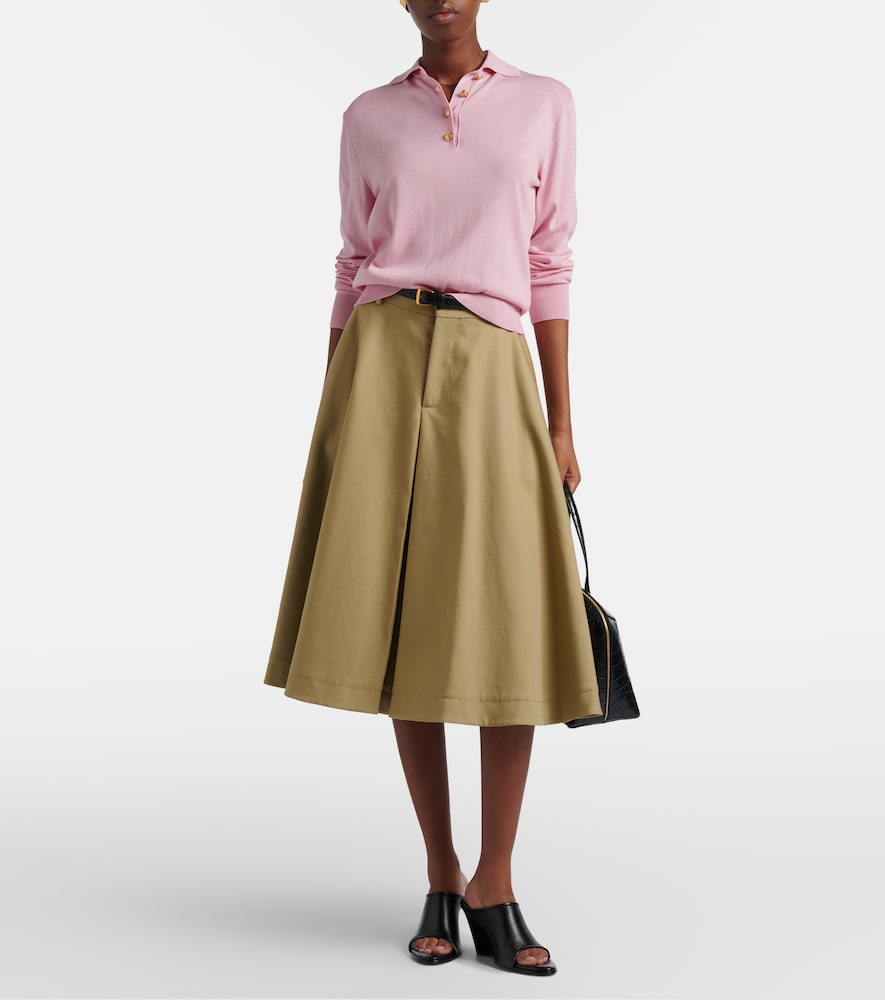 Blazé Milano Alegria silk and cotton polo sweater