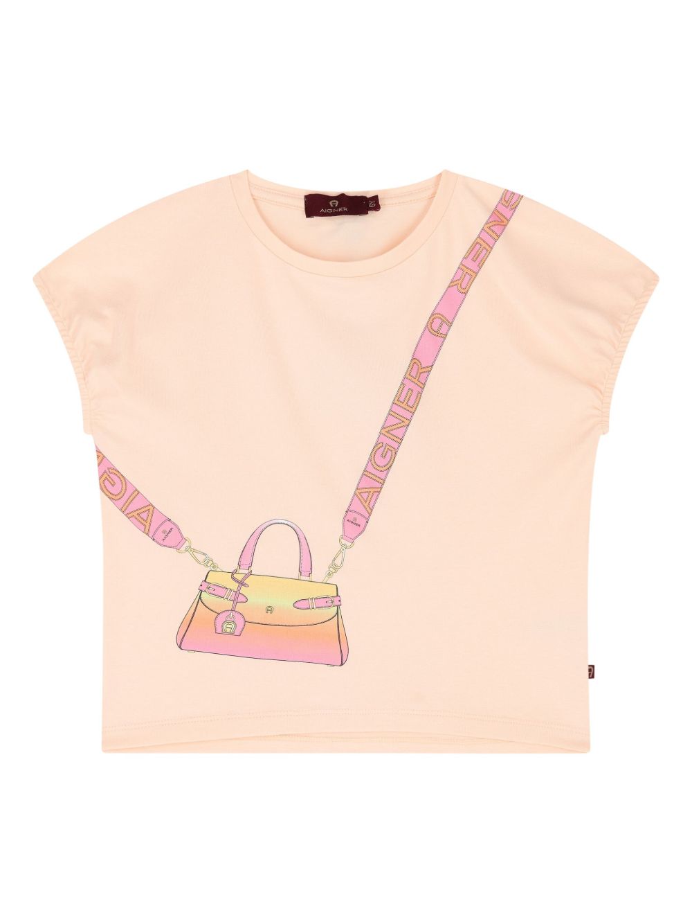 Graphic-print short-sleeve T-shirt - Pink