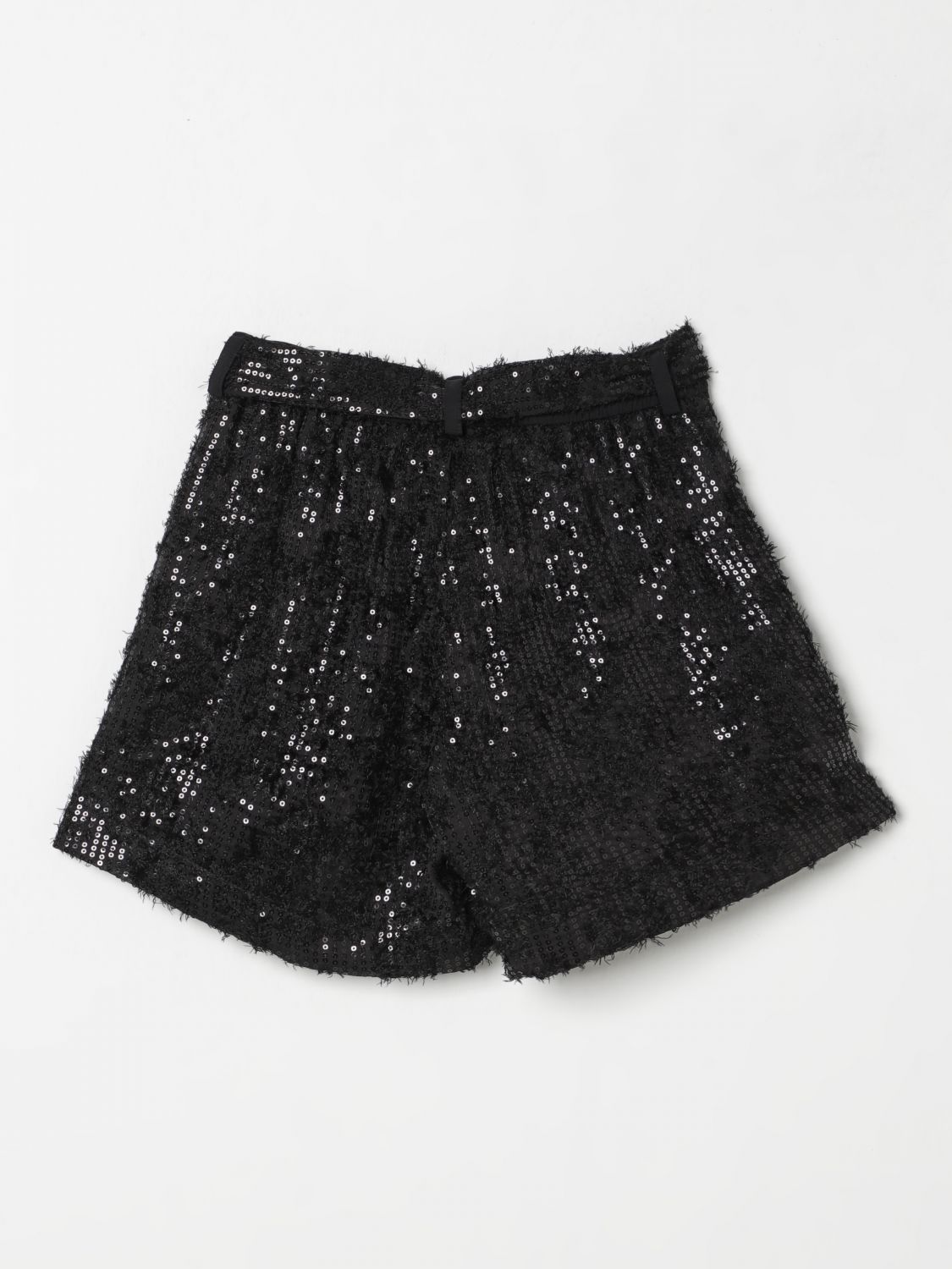Sequinned shorts - Black