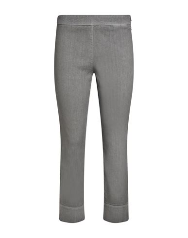 Woman Pants Grey Size 10 Linen, Cotton, Elastane