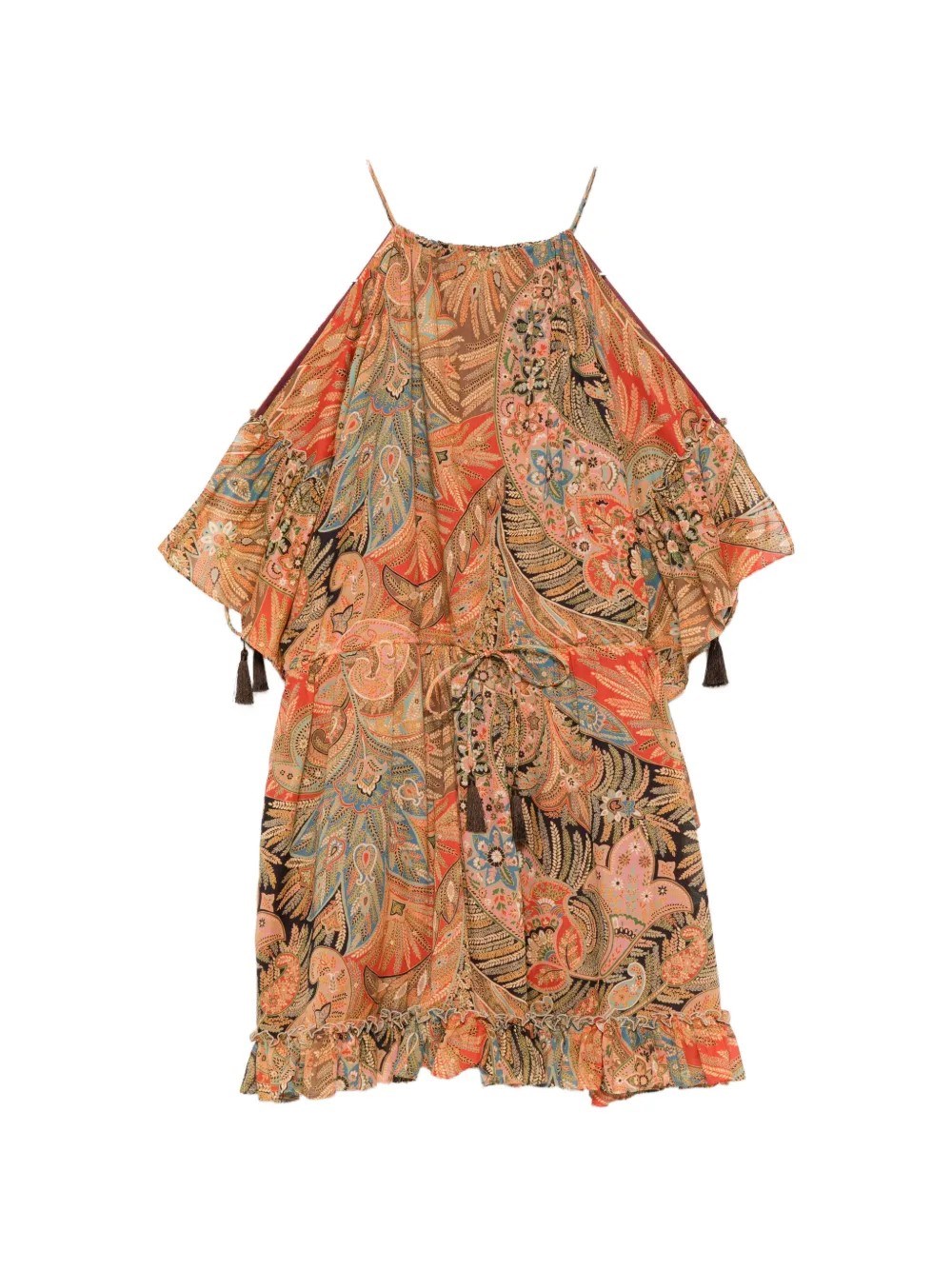 Paisley Print Mini Dress