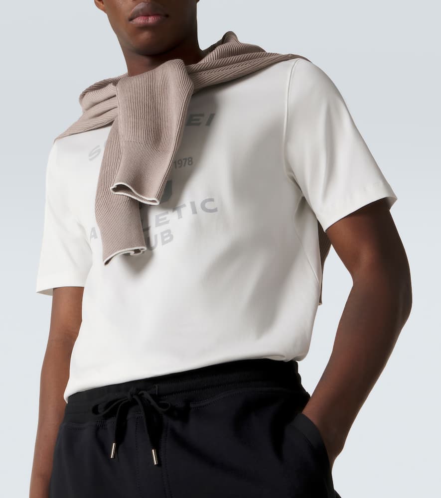 Printed cotton jersey T-shirt