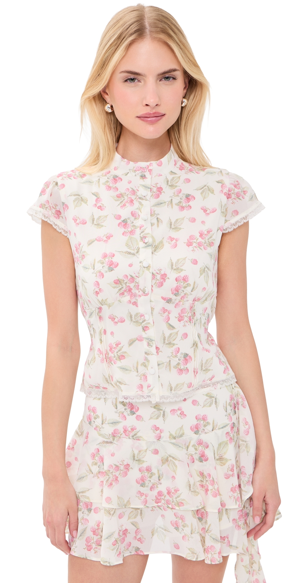 Talia Top Garden Raspberry