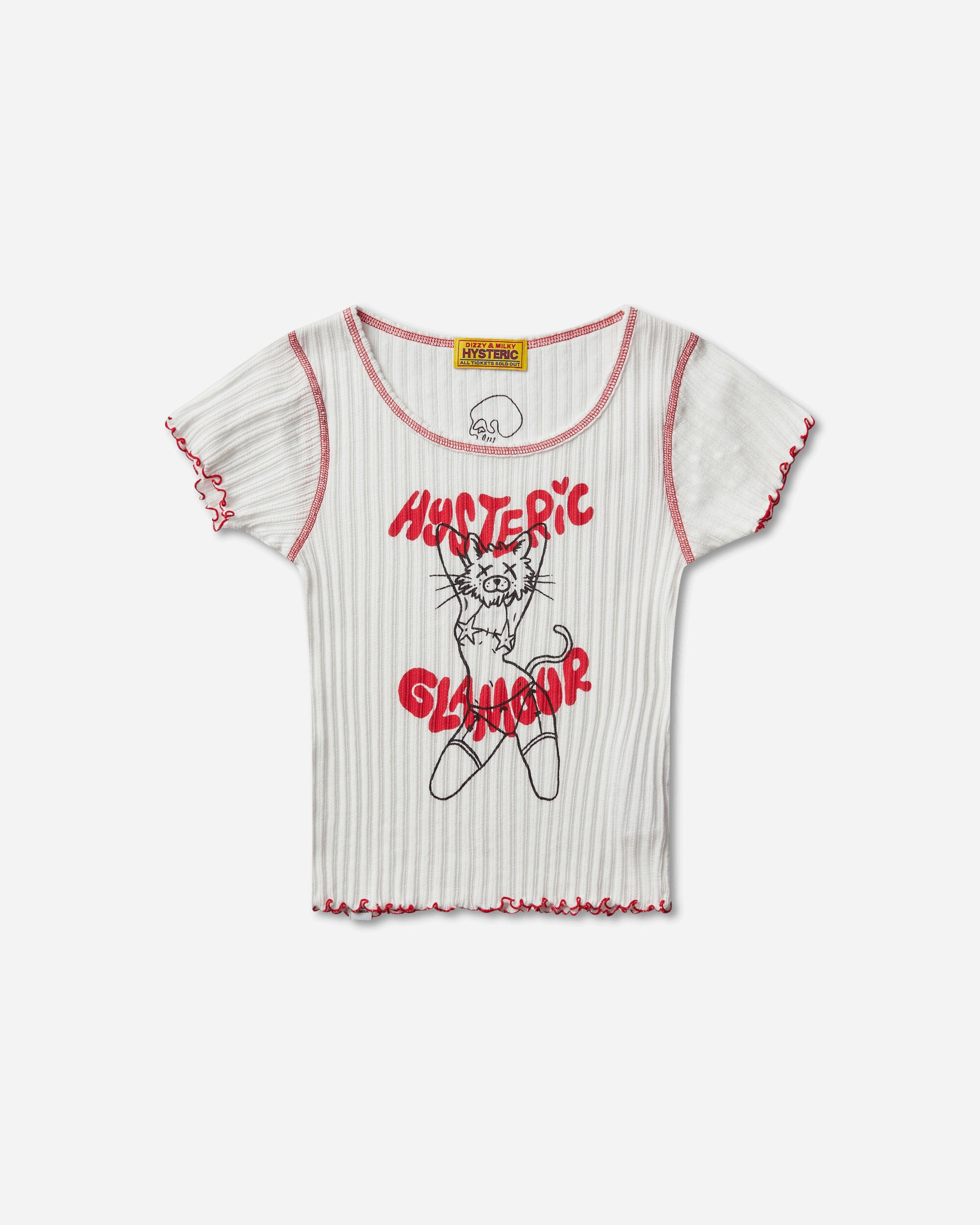 Women s Ivy Johnson Naughty Kitty T-Shirt White