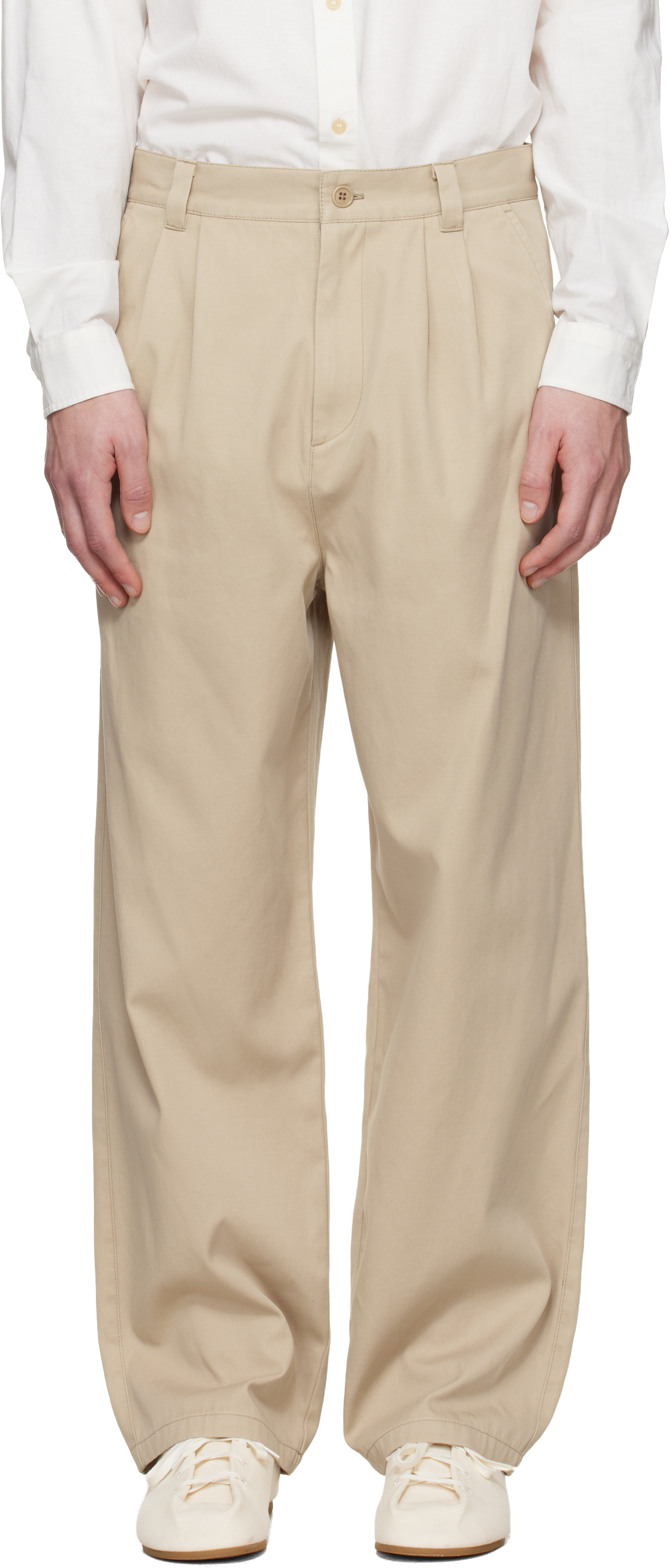 Beige Ricky Trousers